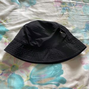 H&M Ladies black satin bucket hat